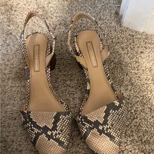 ANTONIO MELANI Snakeskin Patterned Heels